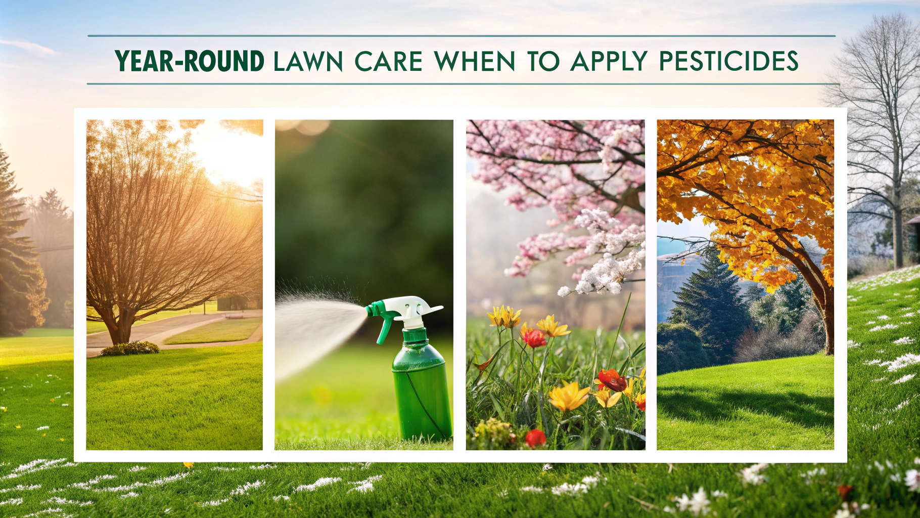 Year-Round Lawn Care: When to Apply Pesticides
